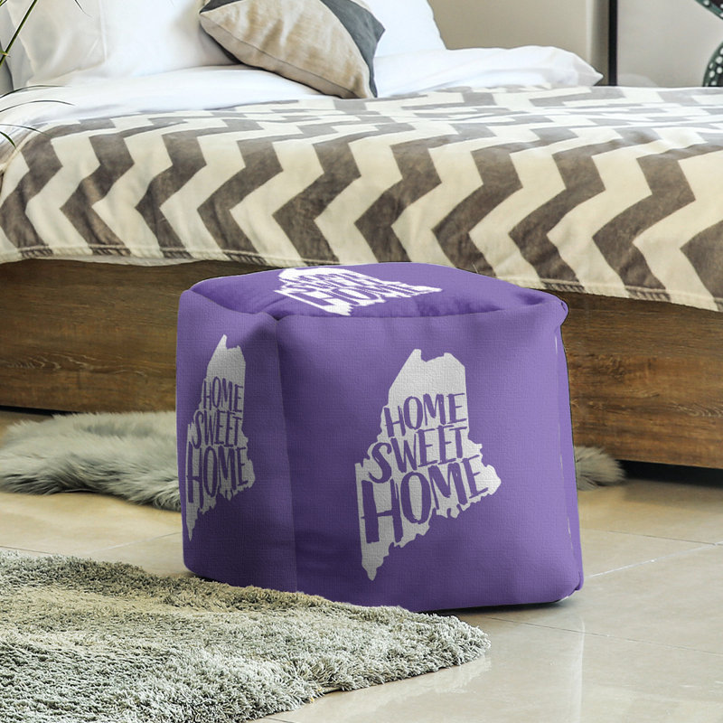 Repose-pieds à cubes pour le maine doux home, Mauve