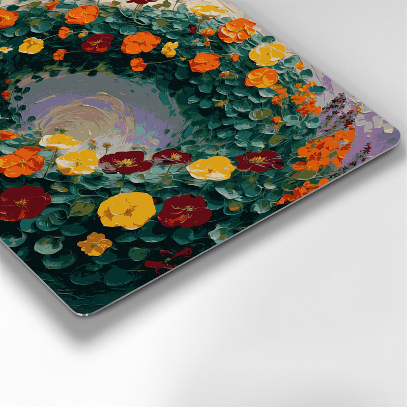 Art mural en métal Botanical Nasturtiums, H 11 po x l 14 po