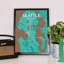 Seattle City Map - No Frame Print-1510570616