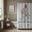 Rideau de douche standard 1 pièce Abstract Flower-302849286