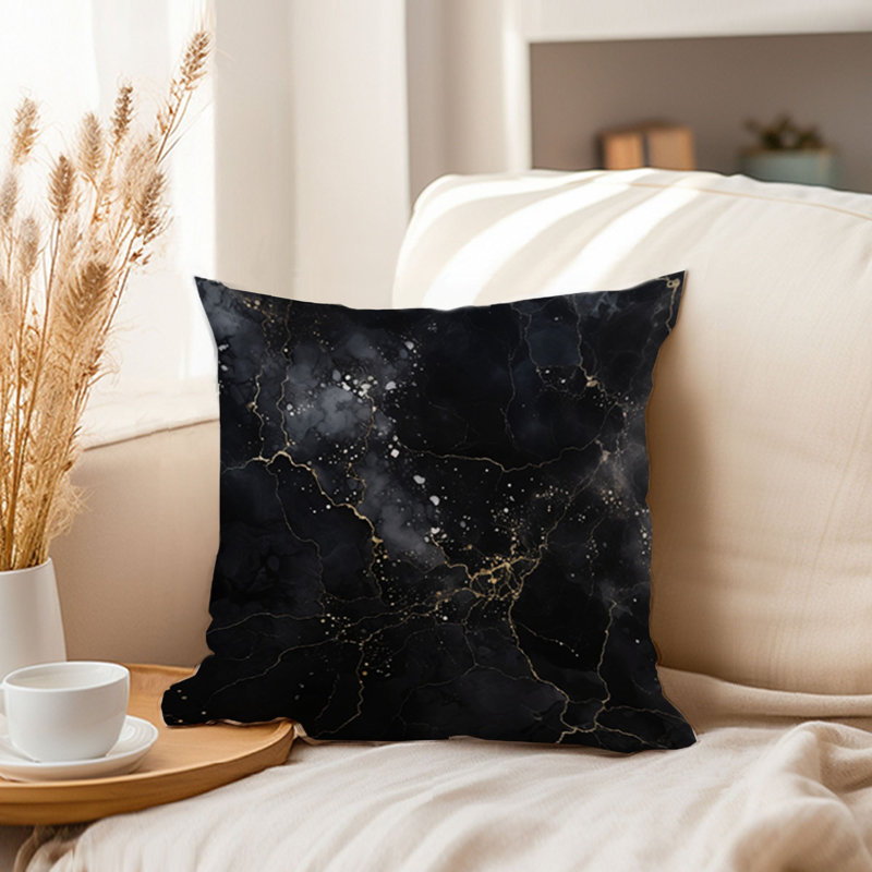 Abstract Black Marble Geode III Modern