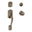 Camelot Handleset with Single Cylinder Deadbolt and Plymouth Door Knob and Rosette-1705026662-1704995657-1704995020