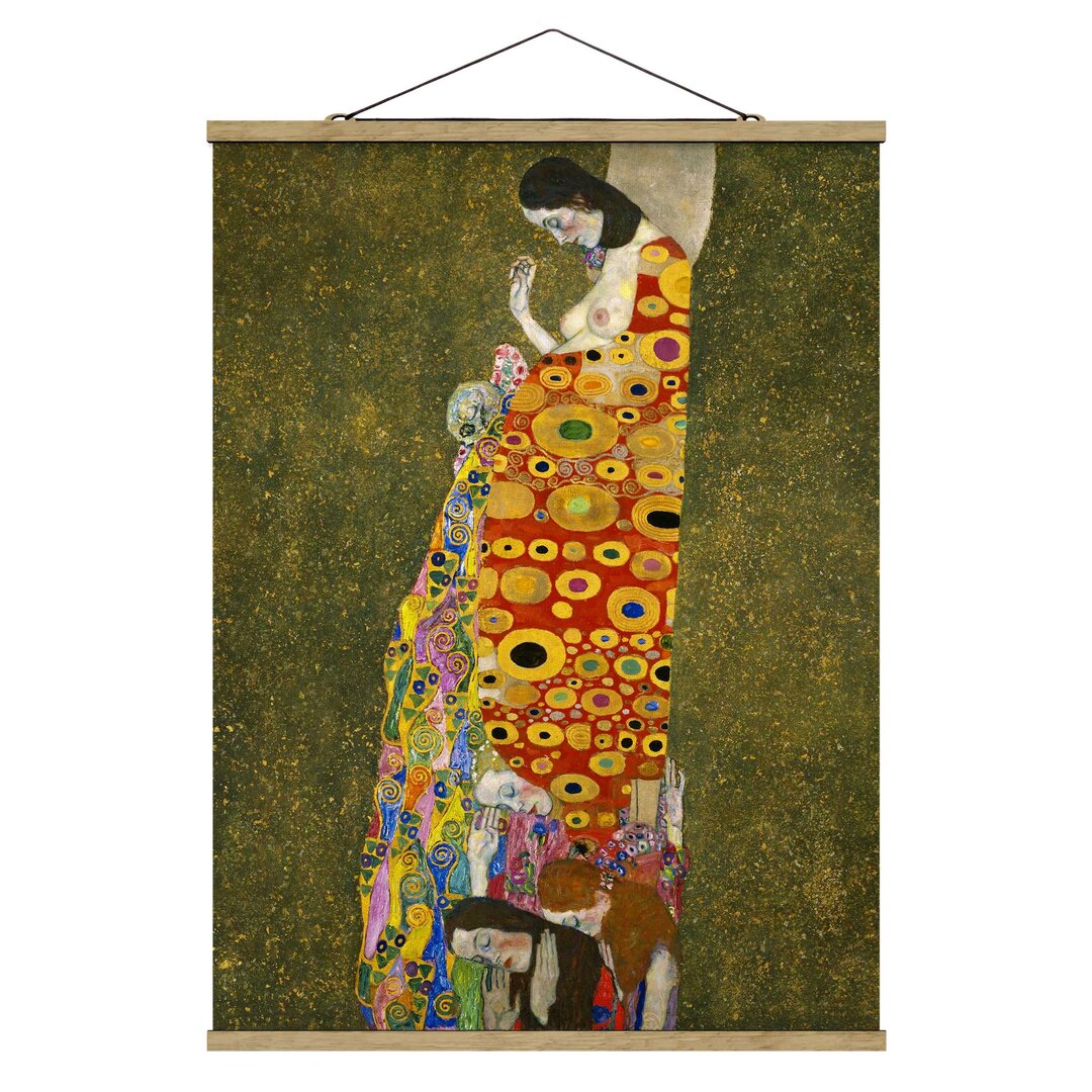 Grafikdruck Die Hoffnung II von Gustav Klimt