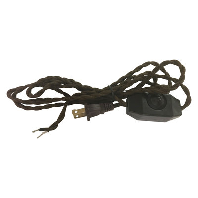 Twisted Fabric Covered Lamp Cord