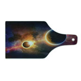 Ambesonne Outer Space Tempered Glass Cutting Board Planet Earth Stars Multicolor