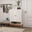 Armoire à chaussures polyvalente à deux portes avec un design innovant pour un rangement optimal et une esthétique moderne-1152711882