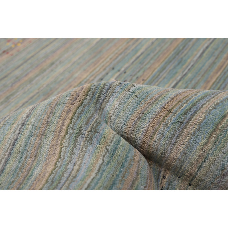 Kashkuli Gabbeh Turquoise Rug 4'11" x 7'11"