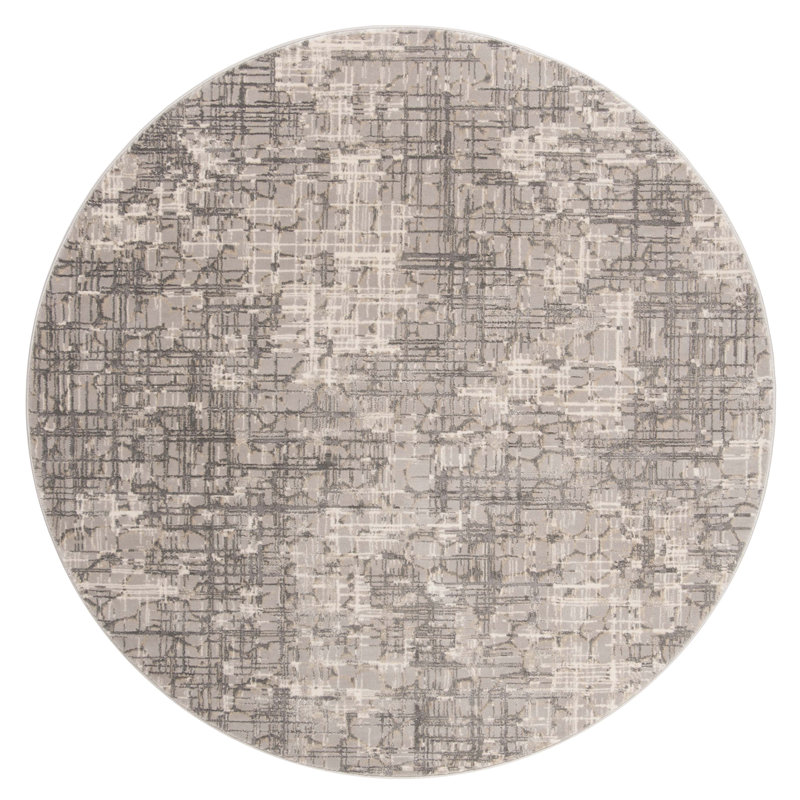 Edvin Performance Abstract Rug, Round 6'7"