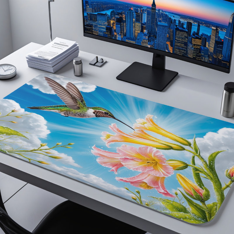 Polyester Desk Pad, 31.5x15.5