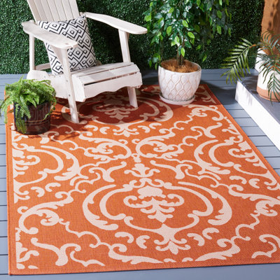 Cherene Performance Oriental Indoor/Outdoor Area Rug