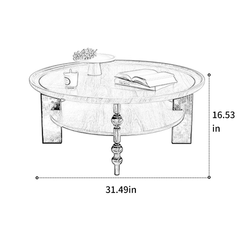 Table basse Retro, Noir, noir, noir, noir