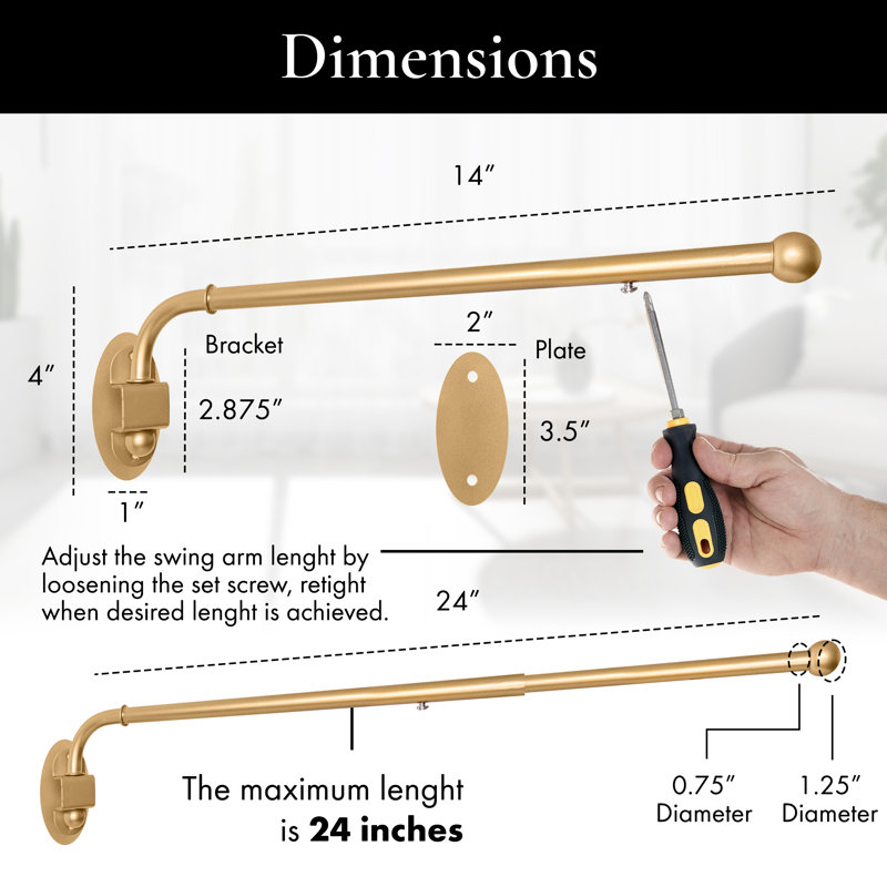 Cramon 0,75 de diamètre, 14" - 24", Or