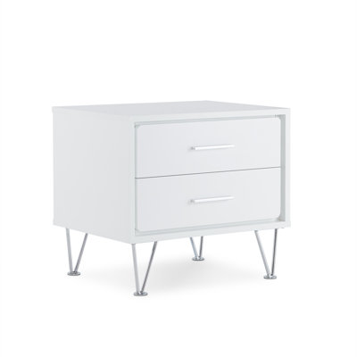 White Finish nightstand