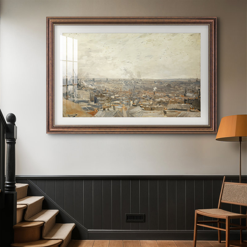 Vue de Montmartre, 1886 - Vincent van Gogh - Reproduction encadrée sur mesure, 28x40 INNER SIZE, Framed Print with Mat