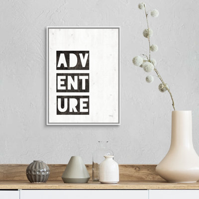 "Aventure" par Marla Rae, art textuel sur toile