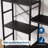 Arched Triple Column 4 Tier Bookshelf, 63"X63" Tall Book Shelf with Open Display Shelves, Industrial Wide Bookcase-111238218