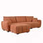 Canapé modulaire 110 po, repose-pieds mobile