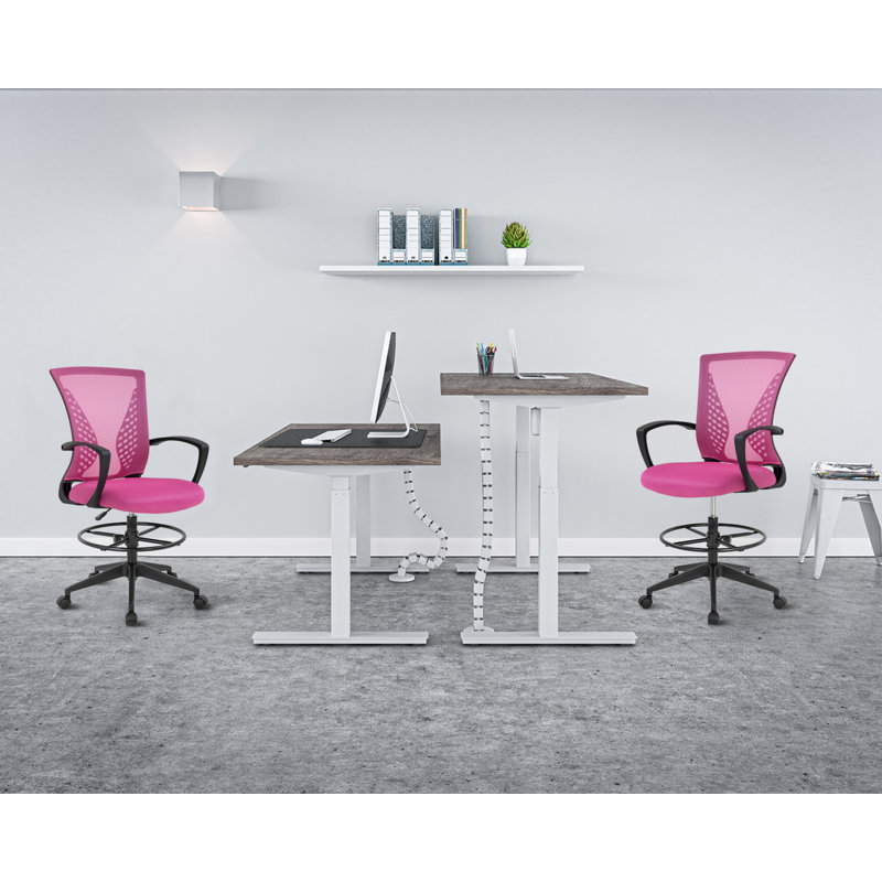 Drafting Chair, Pink