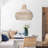 Calpella -Natural and White Rattan Light Pendant-2078343071