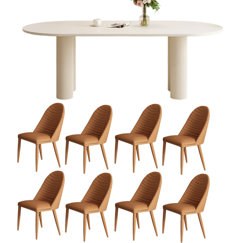 Table de salle à manger style français, Orange
