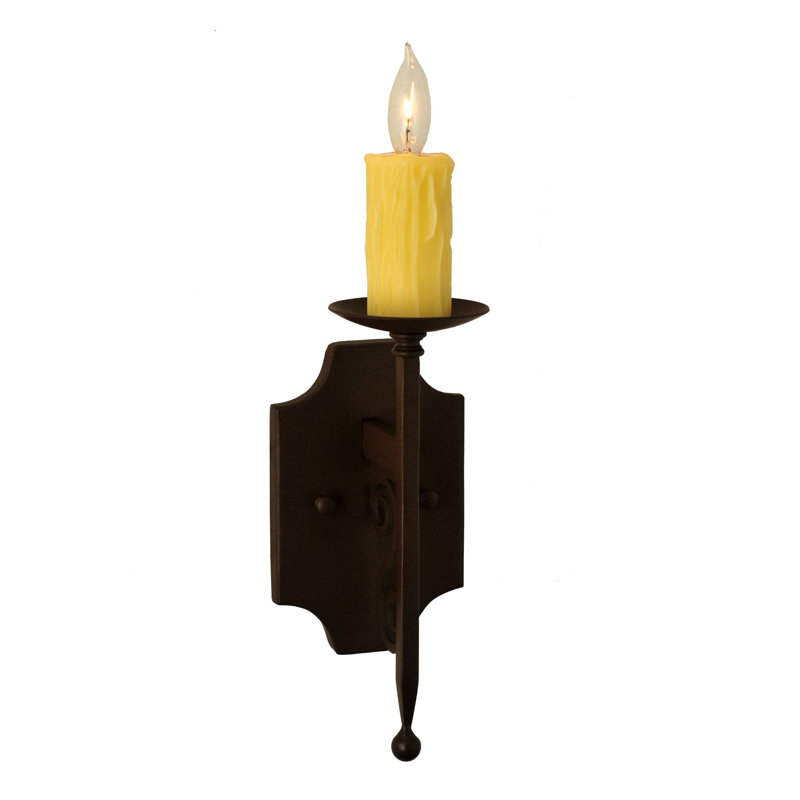 Lampe murale bougie 1 lumières toscano
