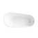 DeerValley Prism 59" x 29" Freestanding Soaking Acrylic Bathtub with Overflow Drain