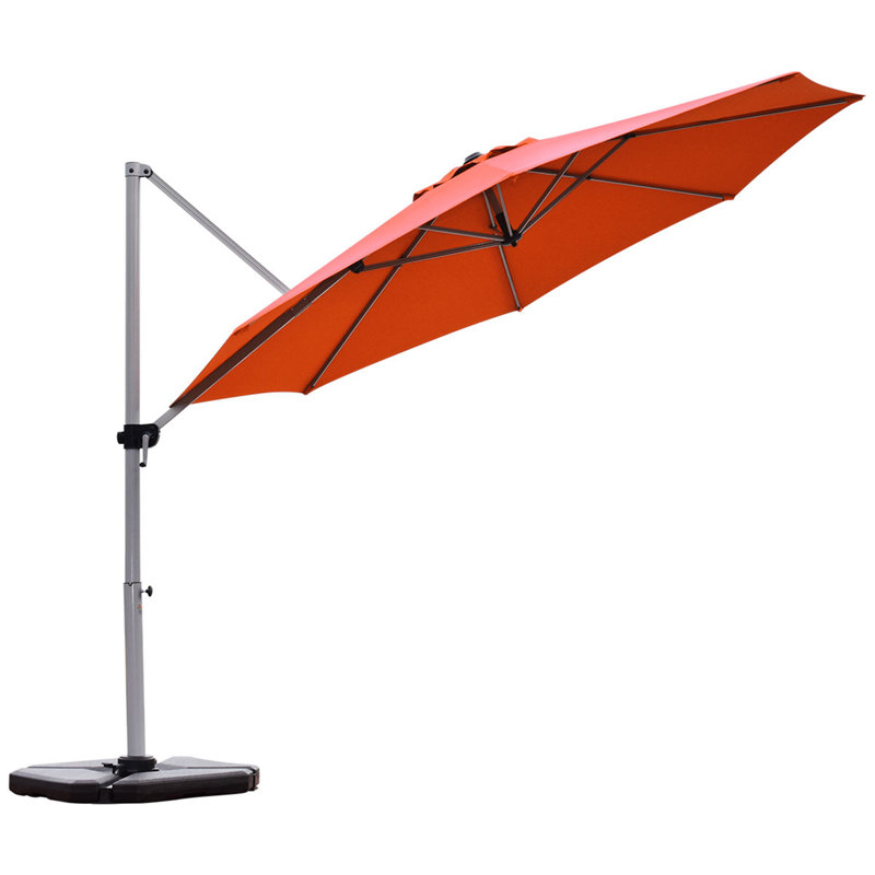 Parasol en porte-à-faux 11 pi Gahn, Rouge brique