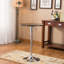 Table de bar réglable noire en bois et métal-688015900