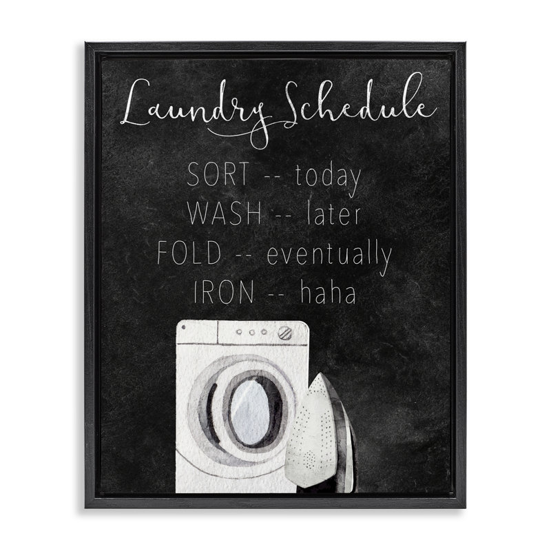 Cadre flottant Lazy Laundry, Cadre flottant noir de jais, H 21 po x l 17 po
