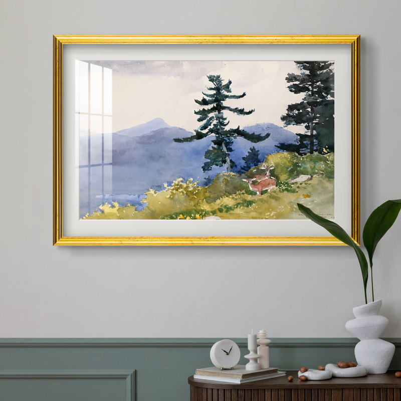 North Woods Club, Adirondacks, 1892 - Winslow Homer - Estampe encadrée sur mesure, 16x22 INNER SIZE