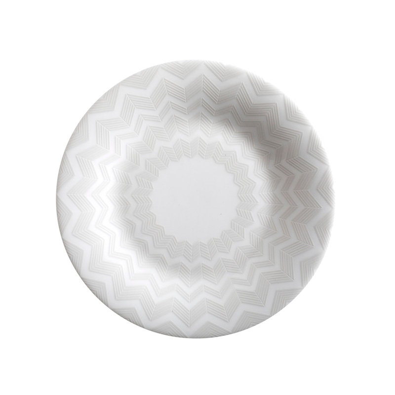 Missoni Bread and Butter Plates ZIG ZAG Set of 6  White