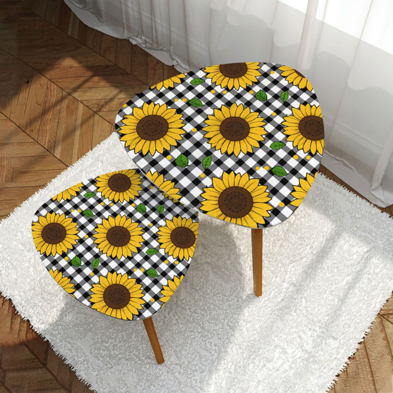 Ensemble de 2 tables basses gigognes Triangle