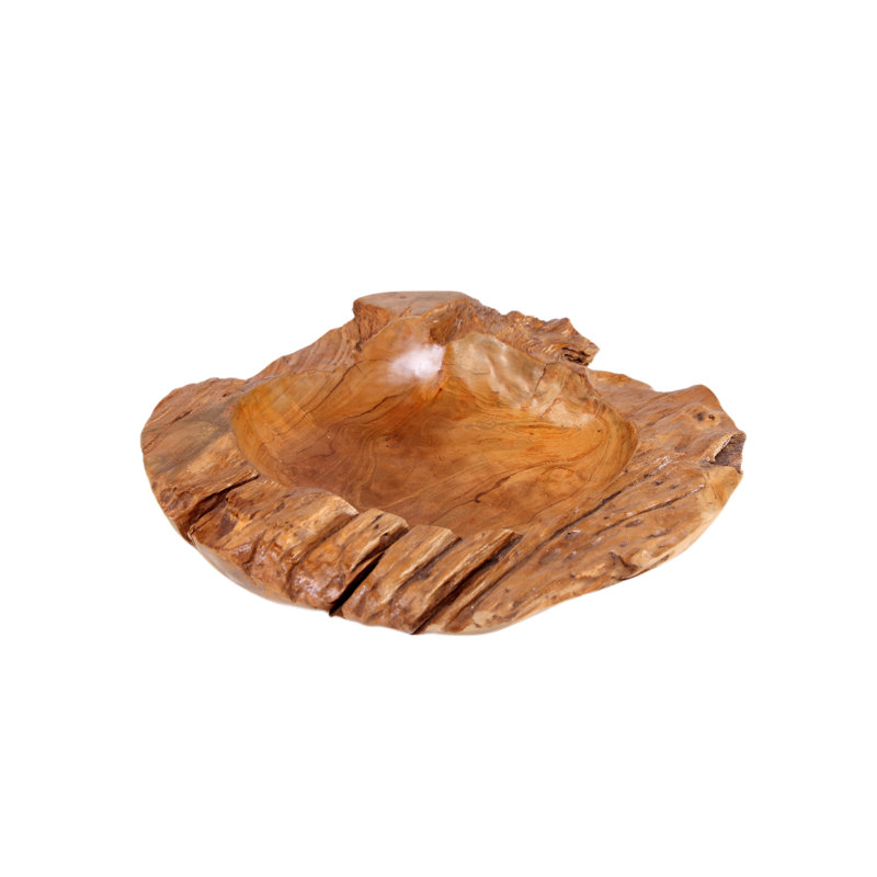Solid Wood Decorative Bowl