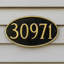 Plaque d’adresse murale sur 1 ligne Petite-183005494