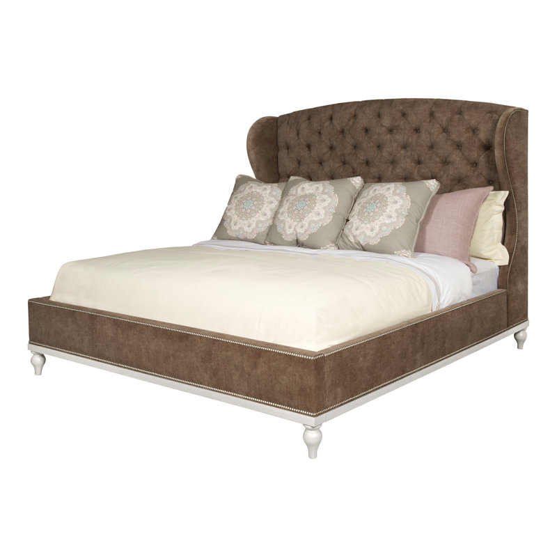 Emma Queen Upholstered Panel Bed, No, Navajo, Nadia Earth