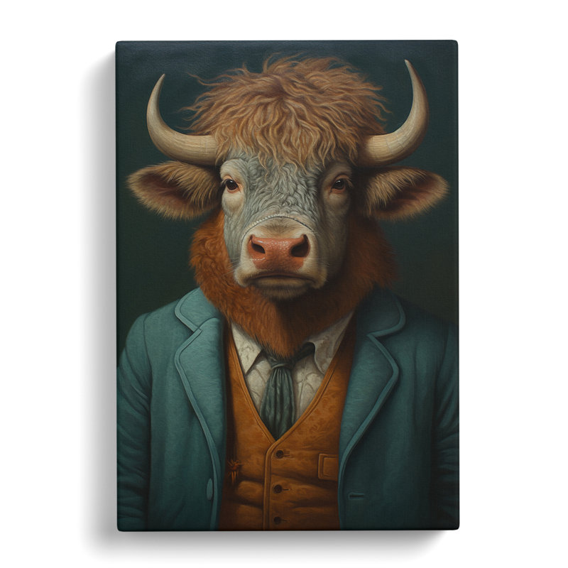 Bison - No Frame Print, 76cm H x 50cm W x 3cm D
