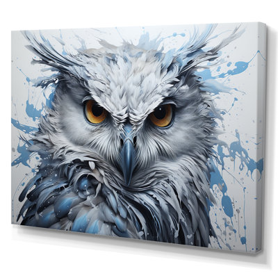 Hiboux aux yeux de la sagesse - hibou, art mural encadré