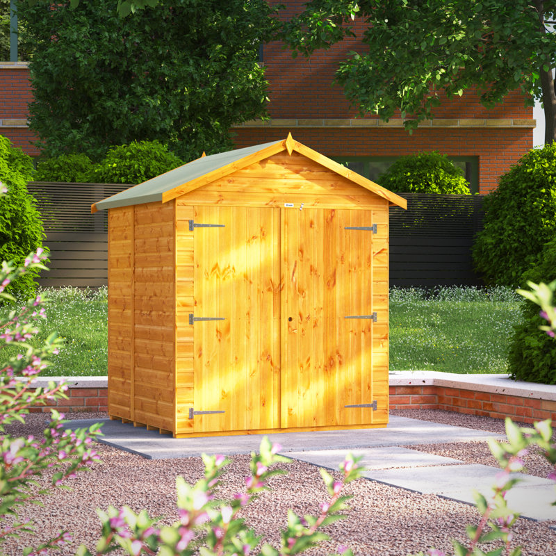 Powersheds 6 x 6ft Apex Timber Tongue & Groove Storage Shed