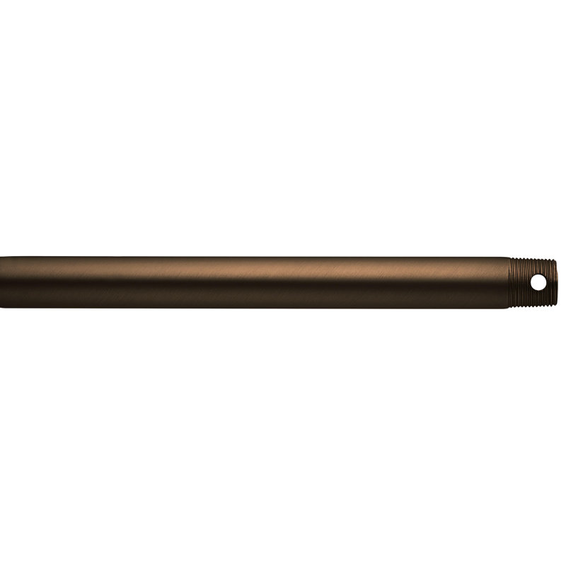 72 inch Single Threaded Ceiling Fan Downrod in Heritage Brushed Bronze, Heritage Brushed Bronze, 72" H x 1" W x 1" D