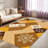 Brown Snowflake Pattern carpet-easy to clean, machine-washable, soft and comfortable; suitable for door mats, kitchens, living rooms, bedrooms, corridors, and laundry areas. Easy to clean, durable carpet for home decoration.-129890294