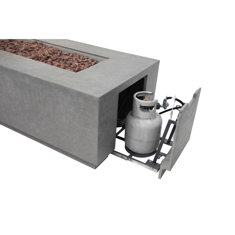 Elementi Andes Fire Pit Table with Hideaway Propane Tank Drawer