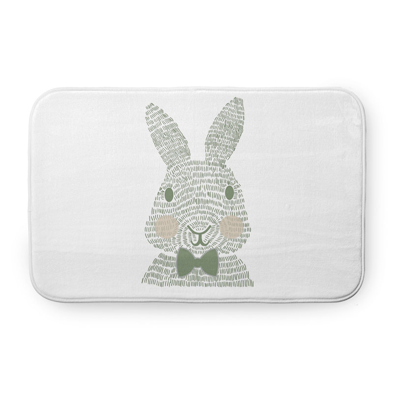 Tapis de bain Brahma, L 17 po x L 24 po, Vert
