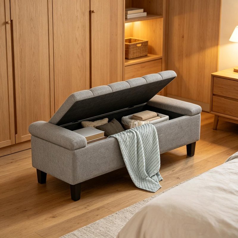 Tufted Storage Bench