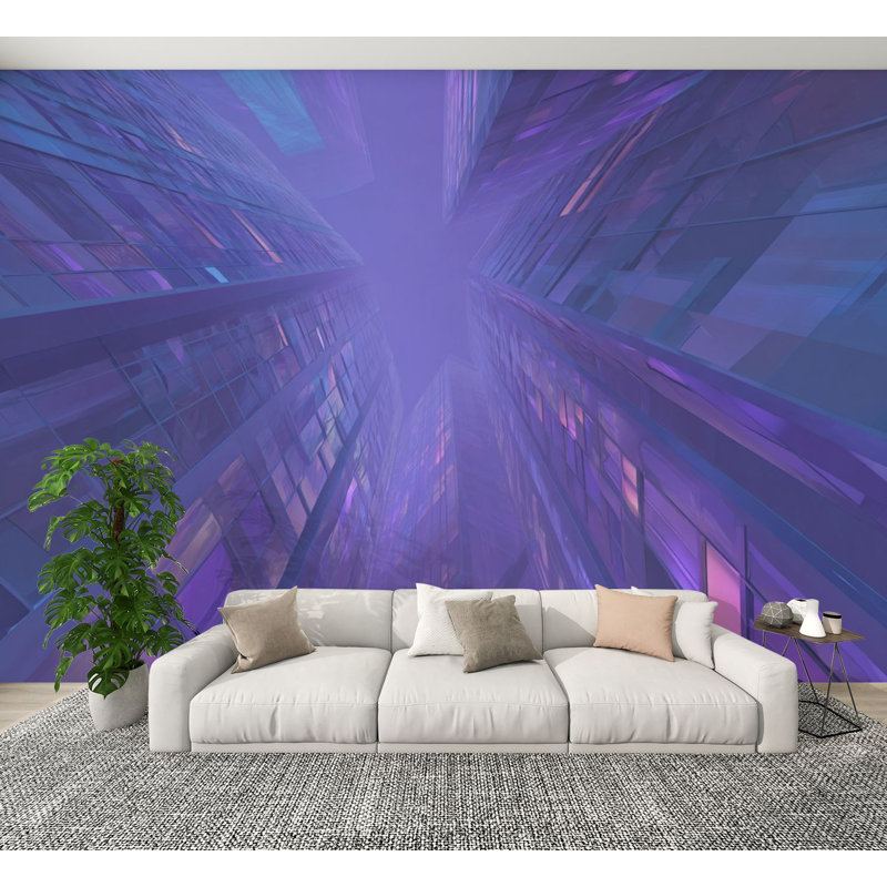 Papier peint adhésif auto-adhésif Skyline, L 144 po x l 100 po
