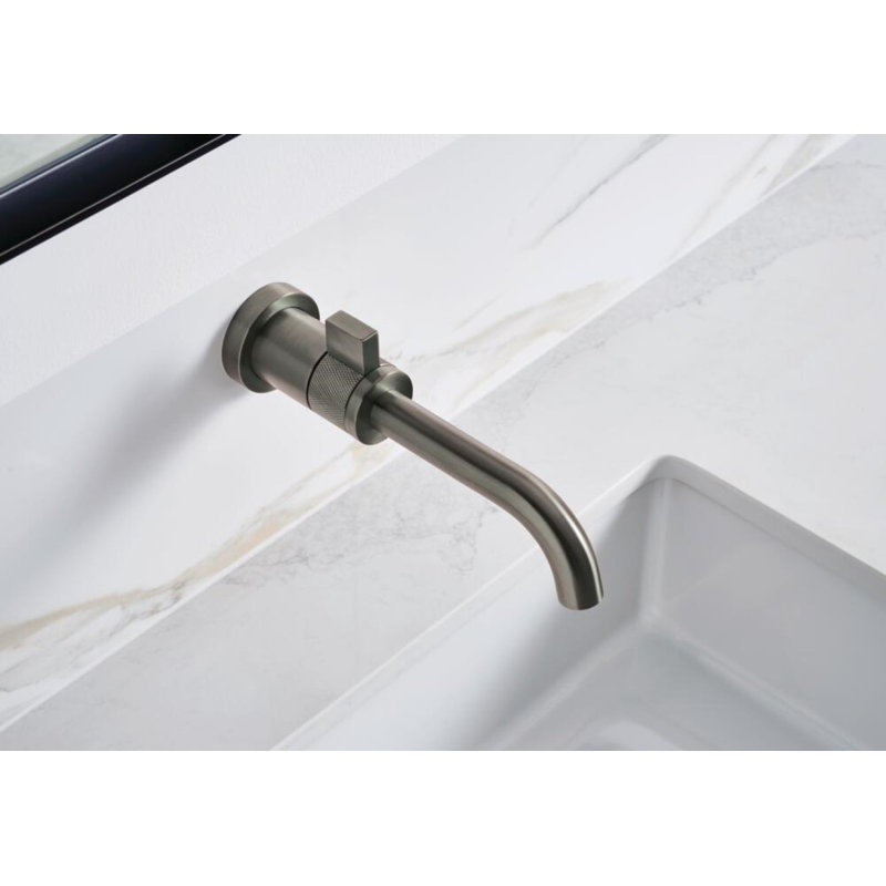 Litze® Wall Mount Bathroom Faucet, 1.5, Luxe Steel