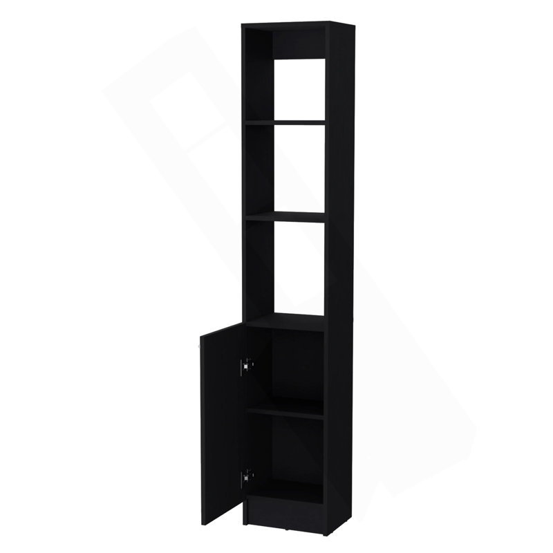Armoire à linge 1 porte Wenge, Wengé