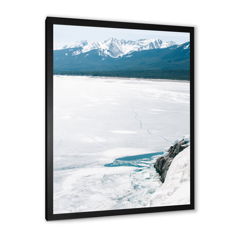 Glaciers à couper le souffle en Alaska IV - impression, H 20 po x l 12 po x P 1 po, Cadre photo noir