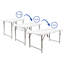 Rectangular Outdoor Camping Table , 60cm cm W 120cm cm D