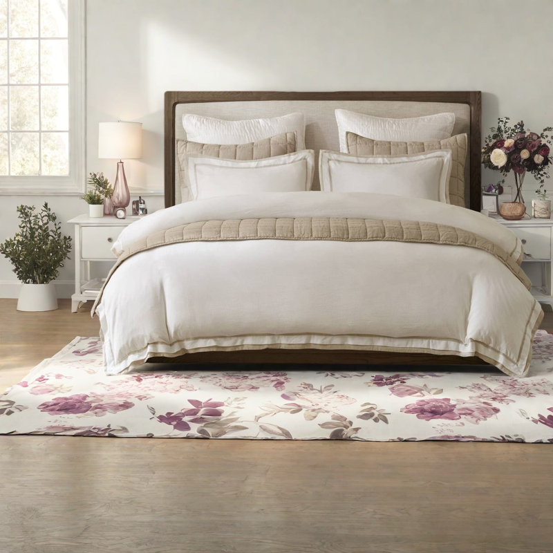 Ensembles de literie de luxe en lin, confort respirant, pour la décoration intérieure