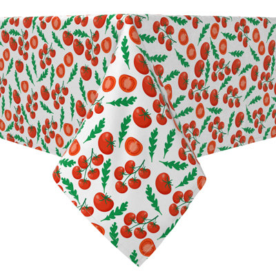 Rectangular Floral Cotton Twill Table Runner